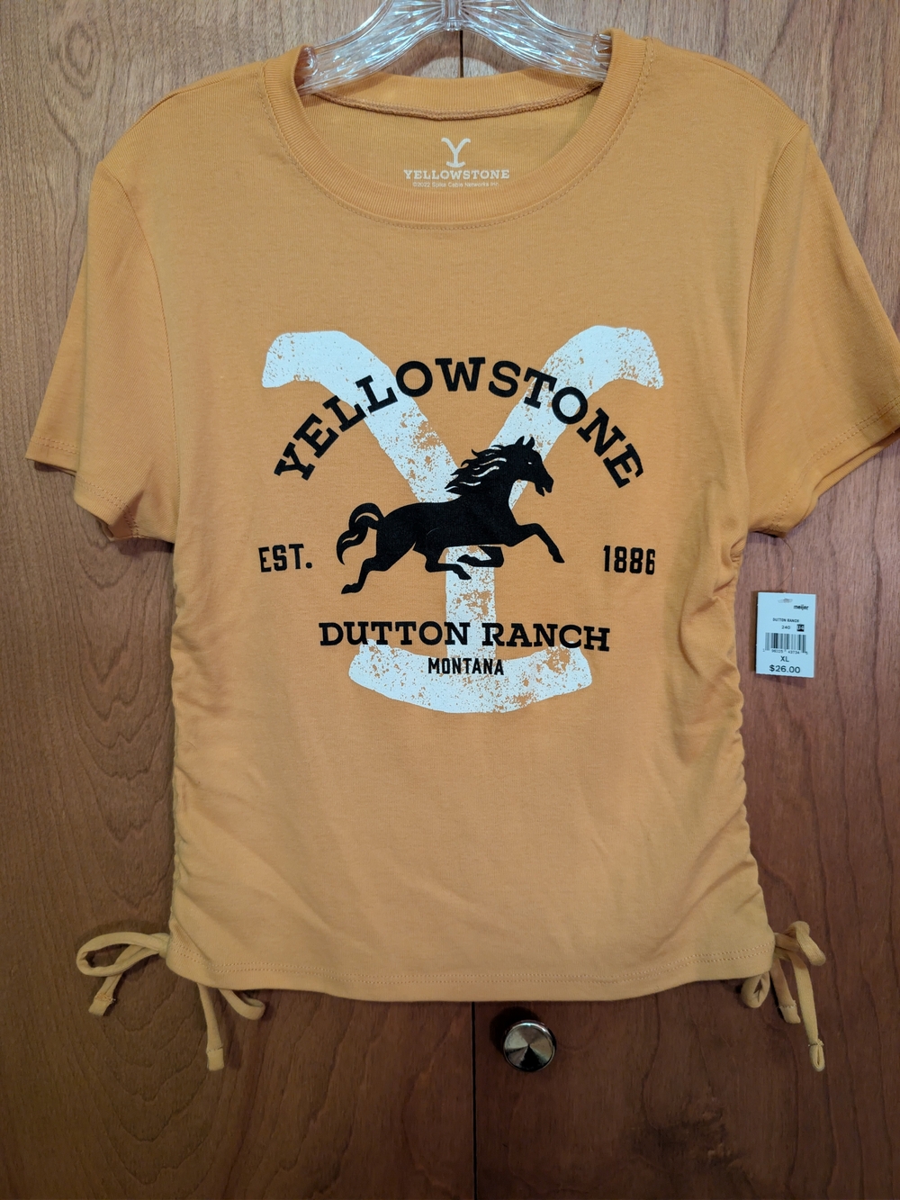 Dutton Ranch Short Sleeve Tee - Mustard Yellow